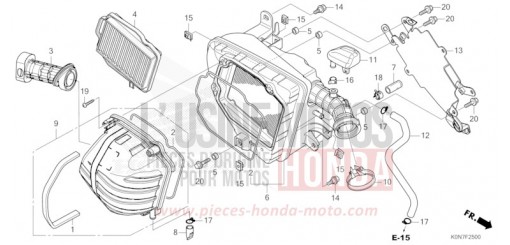 AIR CLEANER CBF125MM de 2021